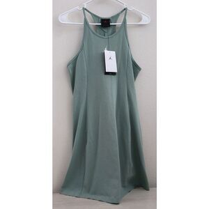 Nike Air Jordan FN5694-304 Women's Sz Medium Jade Green Slim Knit Dress